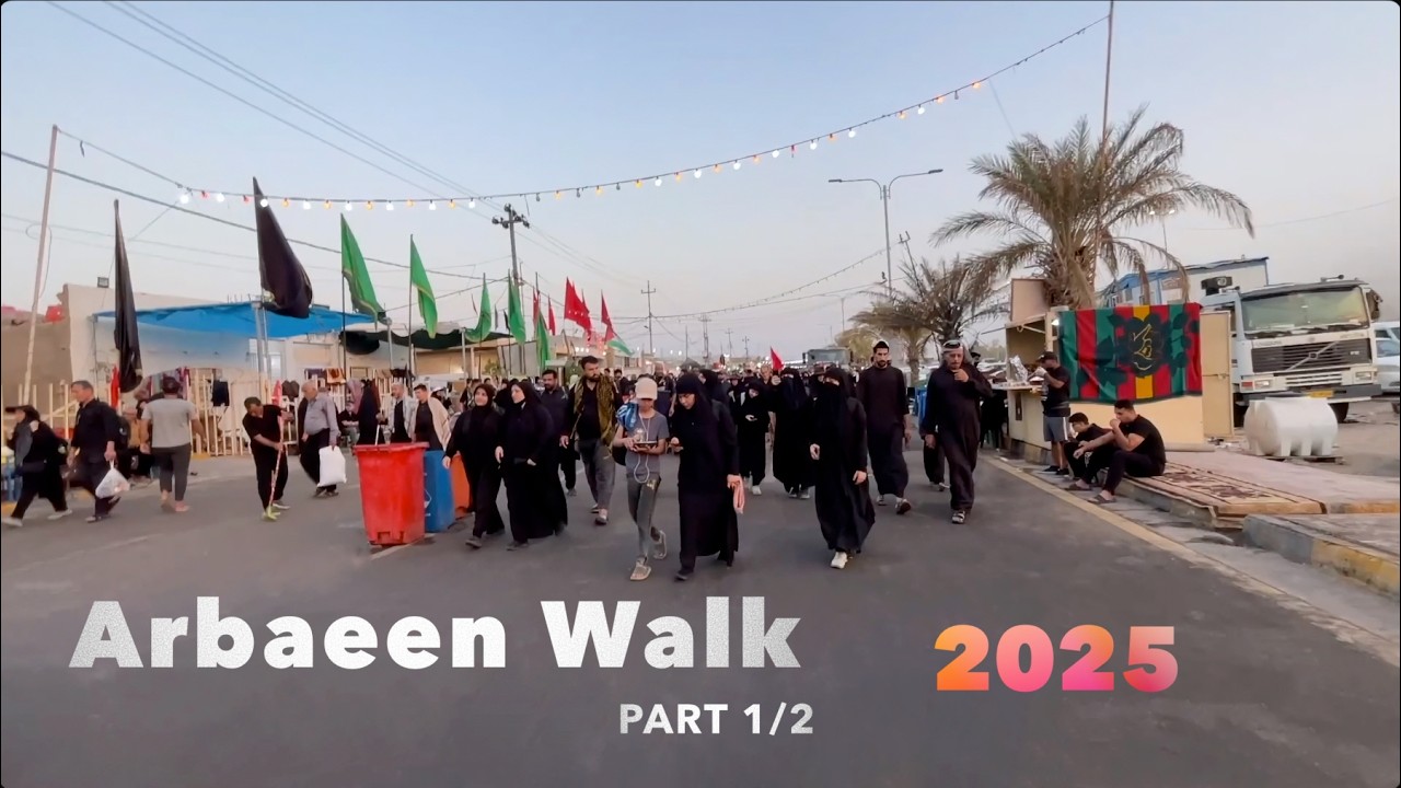Arbaeen Walk, From Najaf to Karbala (2025), No Commentary - Part 1/2