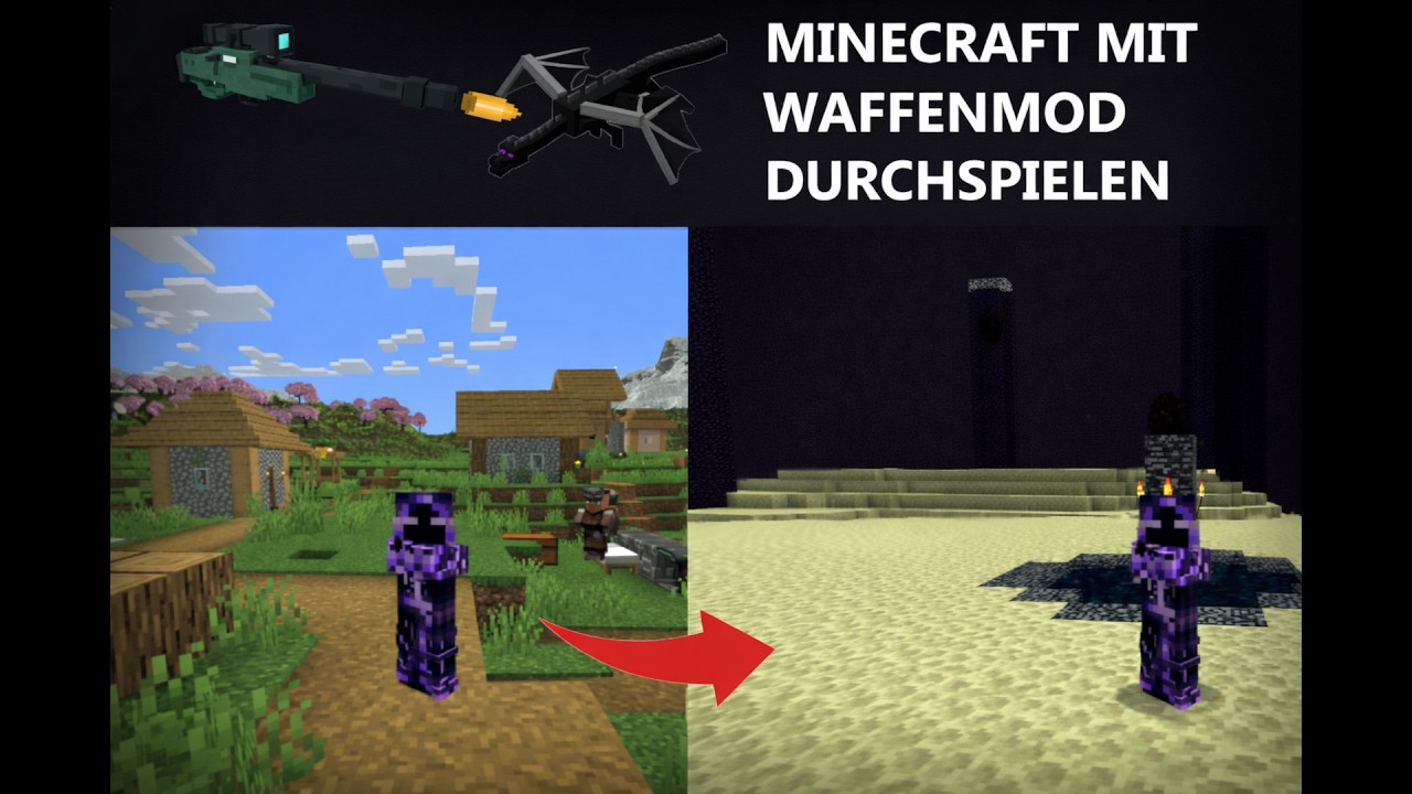 Kann ich Minecraft mit Waffen Durchspielen?