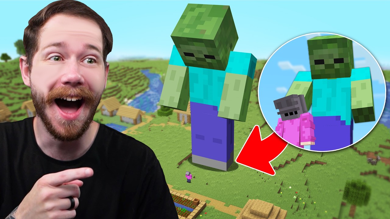 Minecraft, BUT Mobs Are RANDOM Sizes!