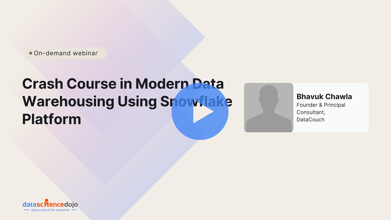 Data Warehousing Using Snowflake Platform | Data Engineering | Community Webinar