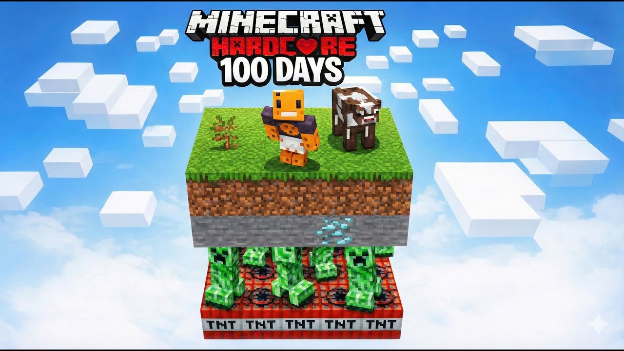 Tôi Sinh Tồn 100 Ngày Trong Chunk Nhiều Tầng Động Vật Minecraft Hardcore | VxMih