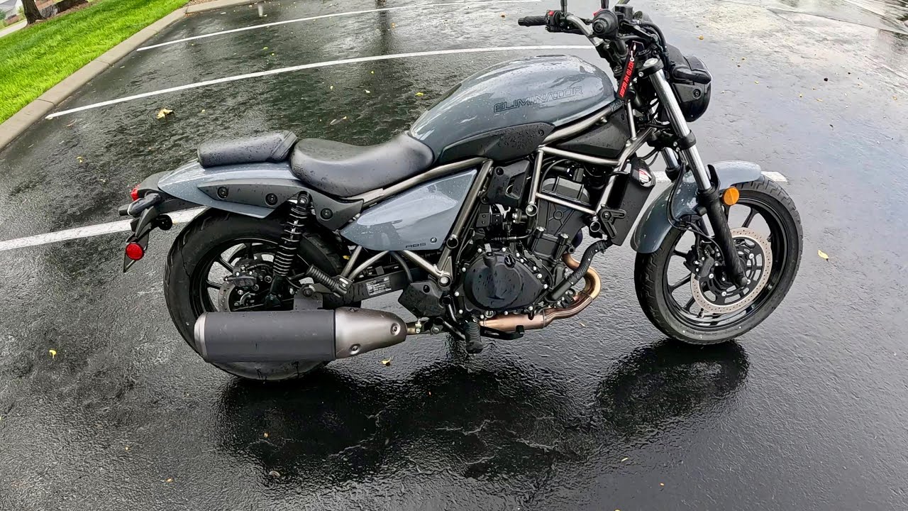 Kawasaki Eliminator quick ride in the rain and thoughts