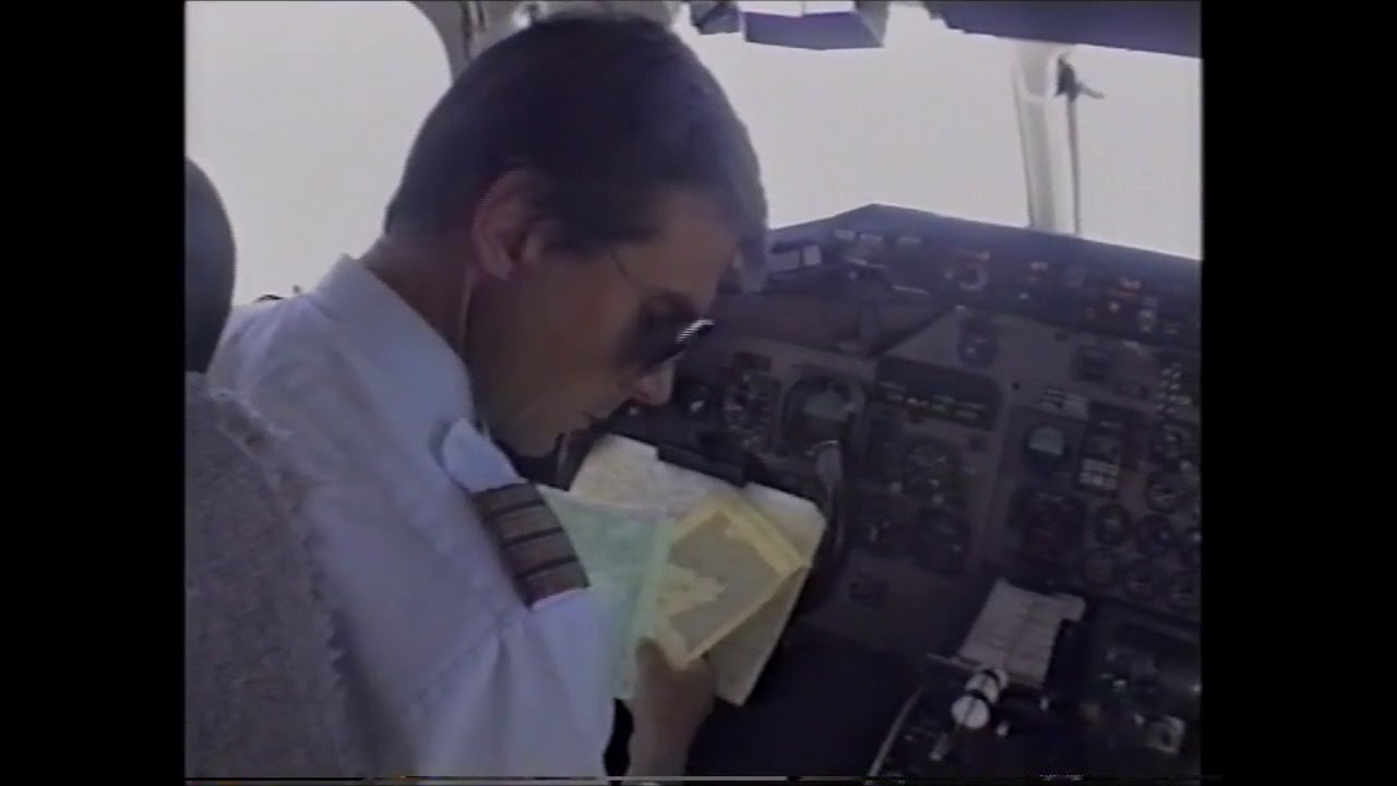 Austrian Septmber 1989 Flug Wien - Rhodos Copckpit