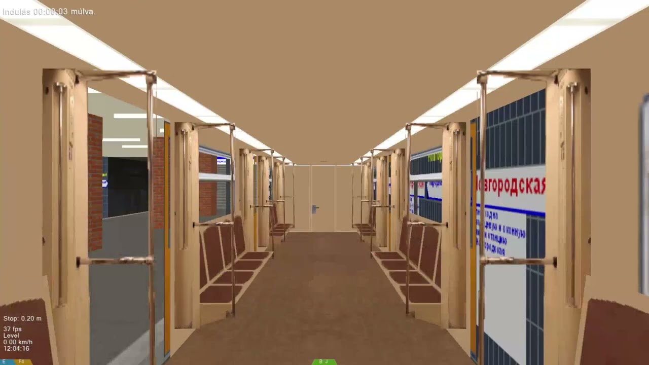 OpenBVE Moszkvai metró Domashnaya 2-es vonal