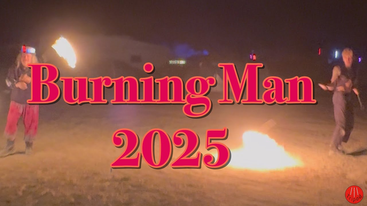 Burning Man 2025 - Fire Spinning