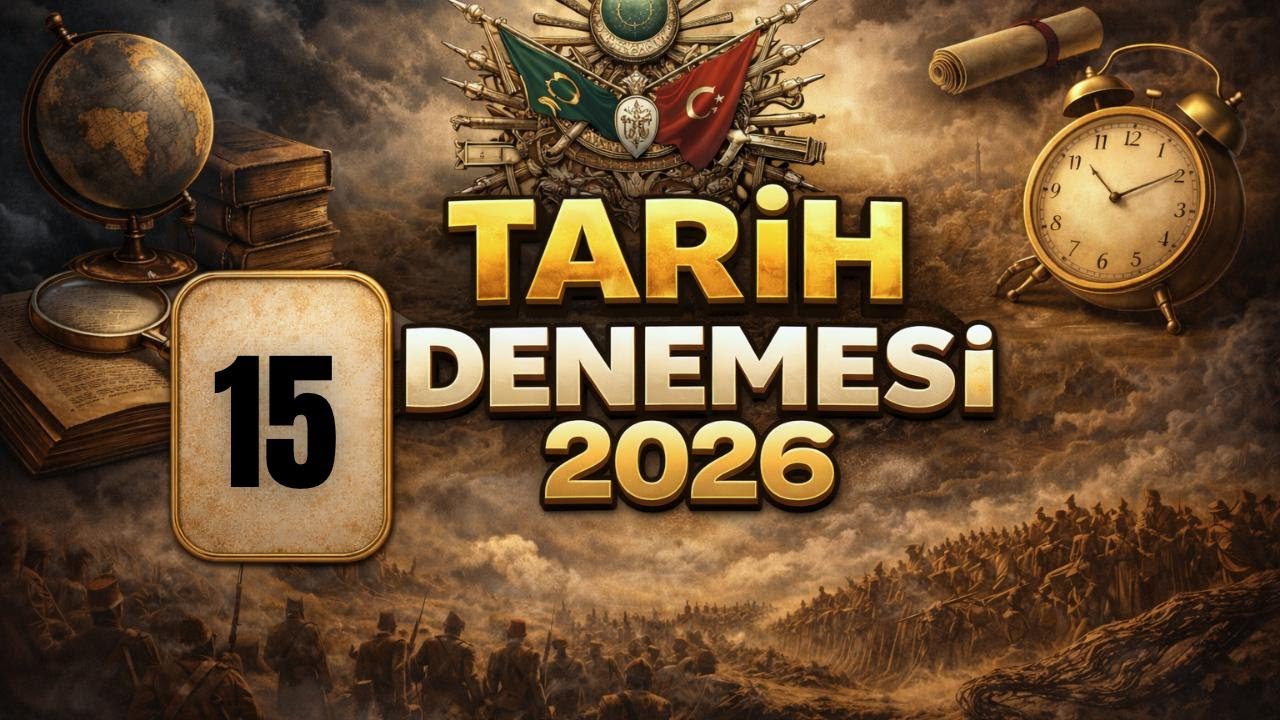 2026 AGS - KPSS Tarih Deneme 15 | Tamamı Çözümlü | #kpss #kpsstarih #kpss2026 #tarihdenemesi