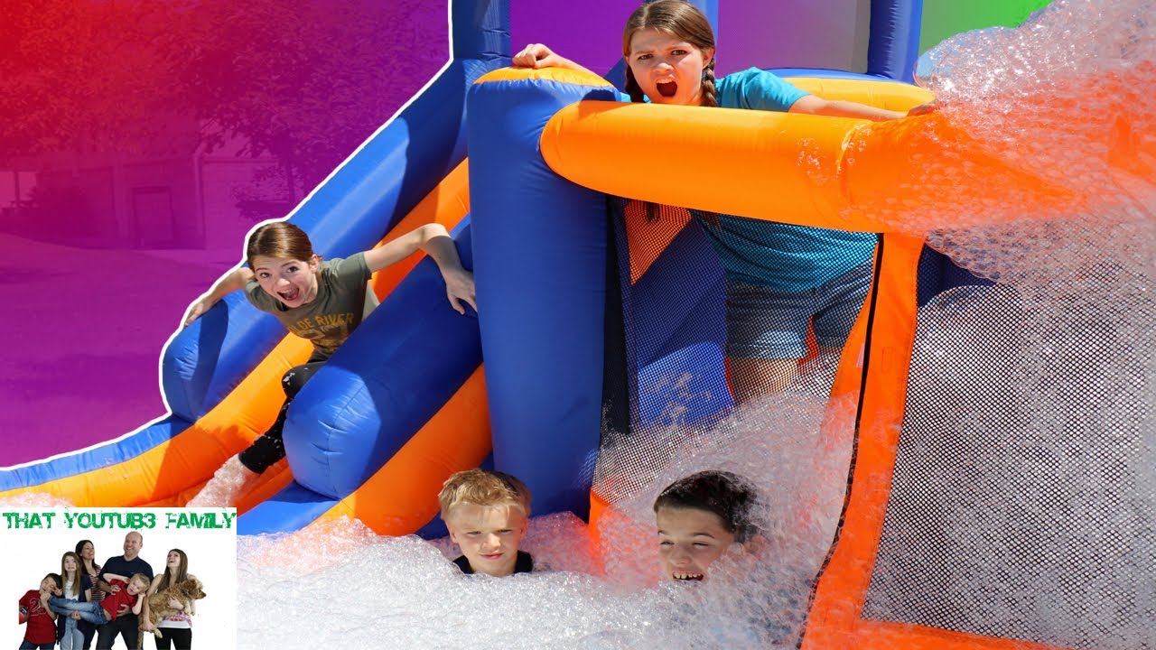 CRAZY OBSTACLE COURSE WITH FOAM!  / That YouTub3 Family