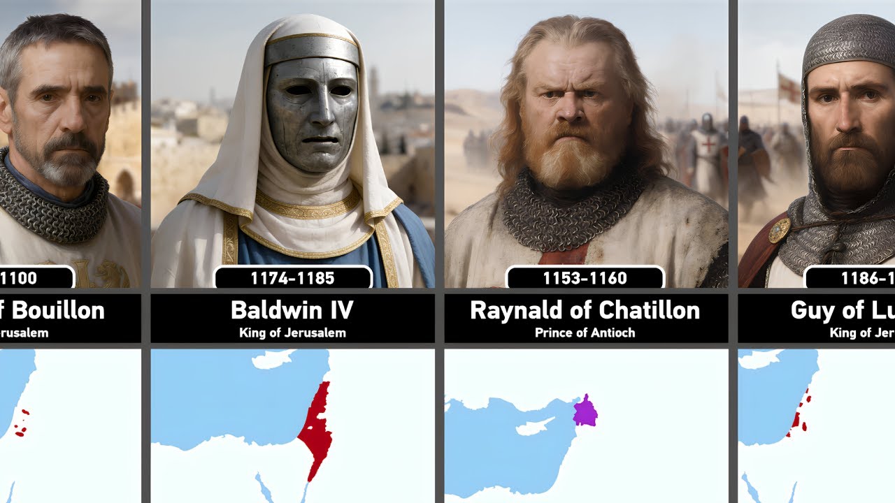 Timeline of Rulers of the Crusader States (1098–1291)