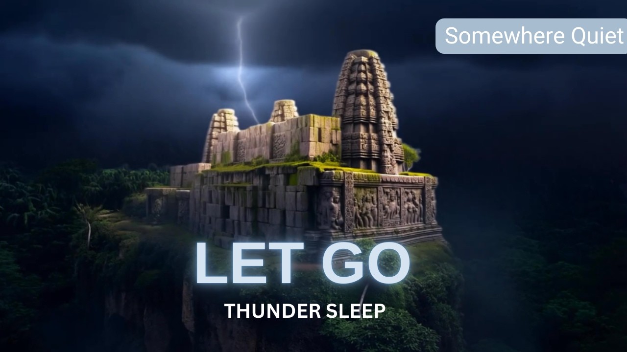 Ancient Temple Thunderstorm | Rain Sleep Sounds