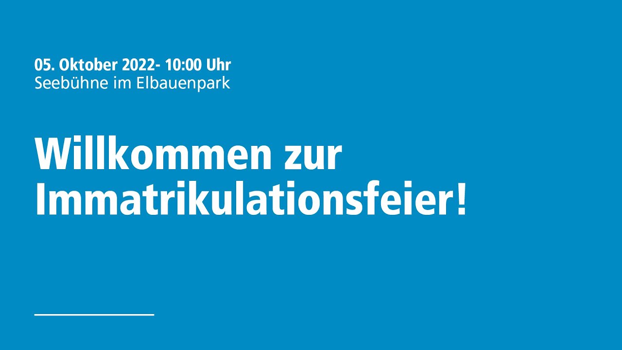 Feierliche Immatrikulation 2022 // Magdeburg
