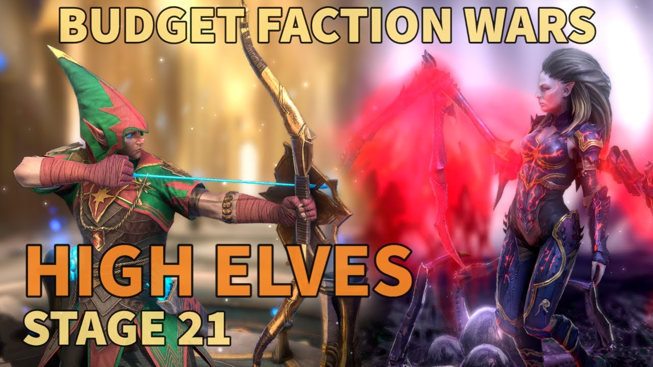High Elves Stage 21 | Budget Faction Wars | Raid Shadow Legends