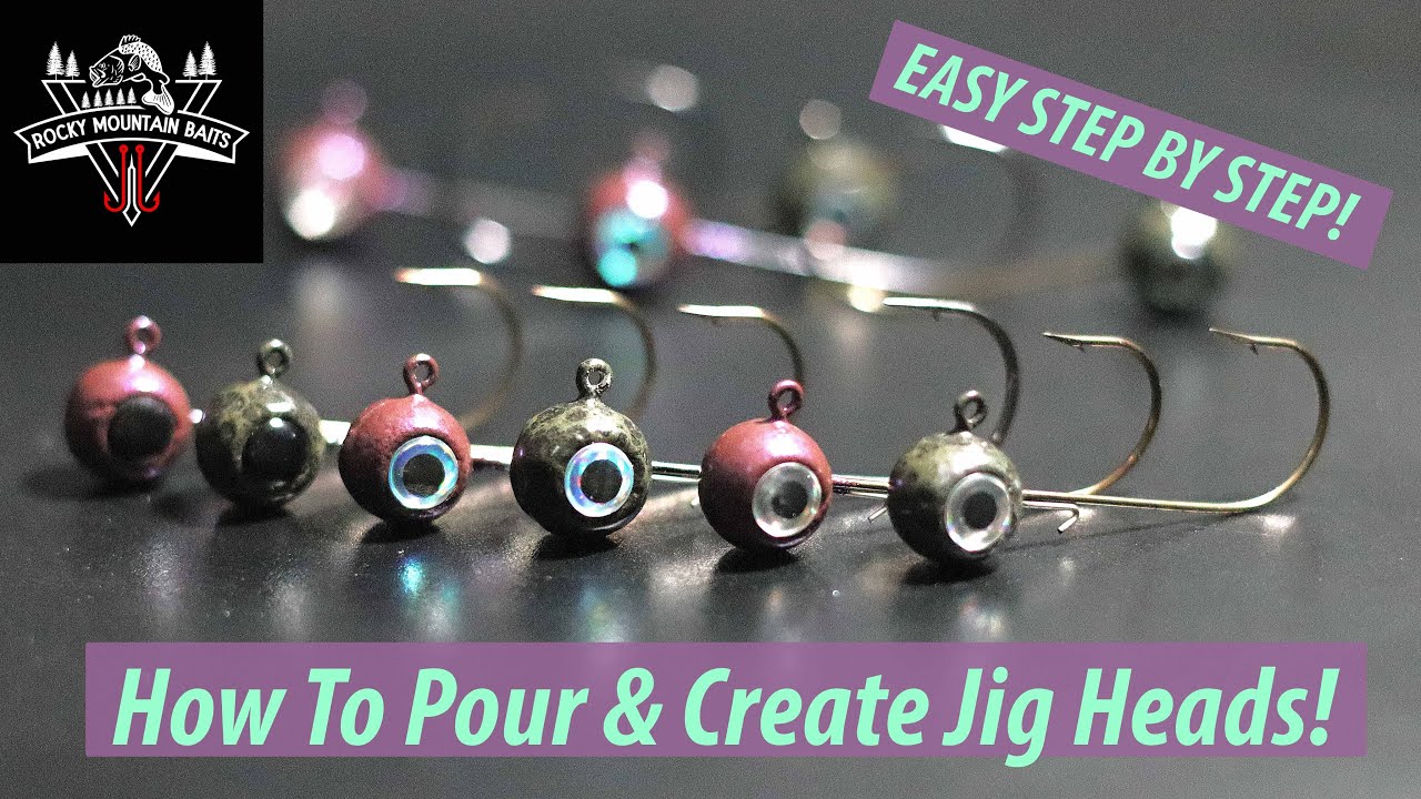 How to Pour Your Own JIG HEADS! (with powder coating)