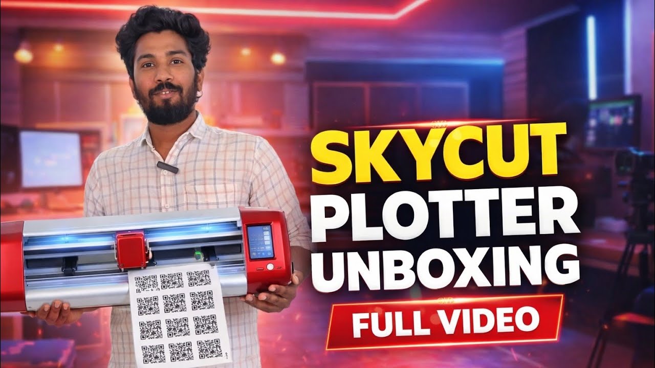 Skycut Plotter Unboxing 🔥 Full Review & First Cut Test | Worth It?
