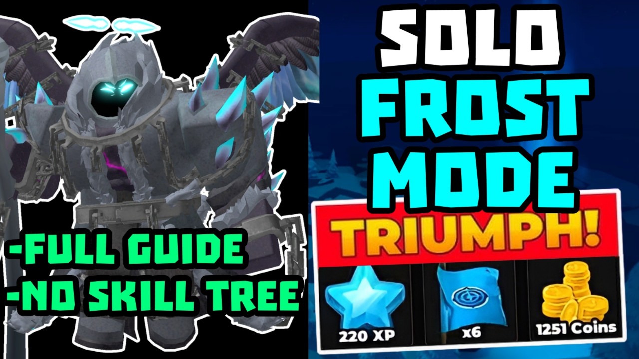 SOLO Reworked Frost Mode Победа + Без Skill Tree + Полный Гайд | TDS Tower Defense Simulator