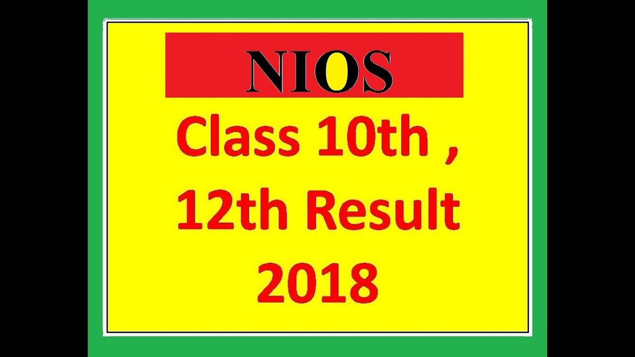 HOW TO CHECK NIOS RESULT APRIL 2018 || 10th CLASS