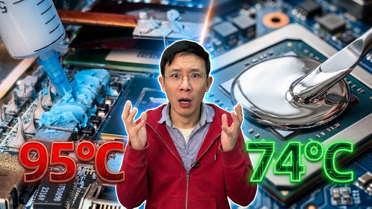 最强散热材料对决！液态金属秒杀硅脂？相变片意外翻车？实测数据出炉，结果惊掉下巴！#散热 #硅脂#液态金属 #相变片 #知识分享
