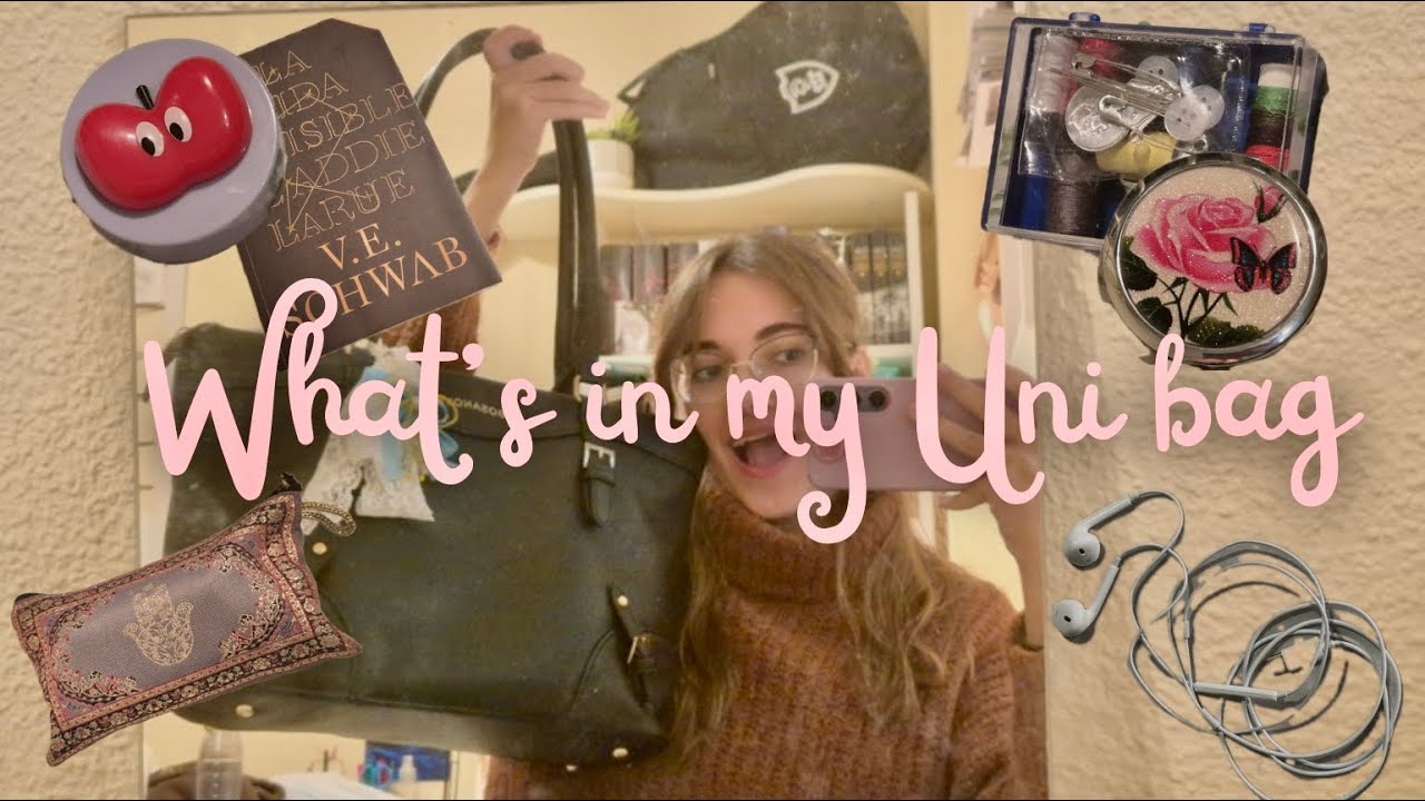 Que hay en mi bolso: student edition | tour, daily essentials… 
