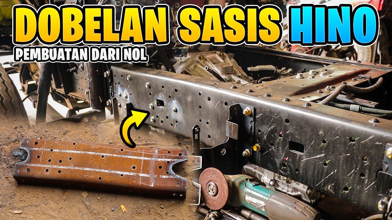 Membuat Lapis Sasis Hino Dari Nol Amplokan Dobelan Sasis Truk Pasir