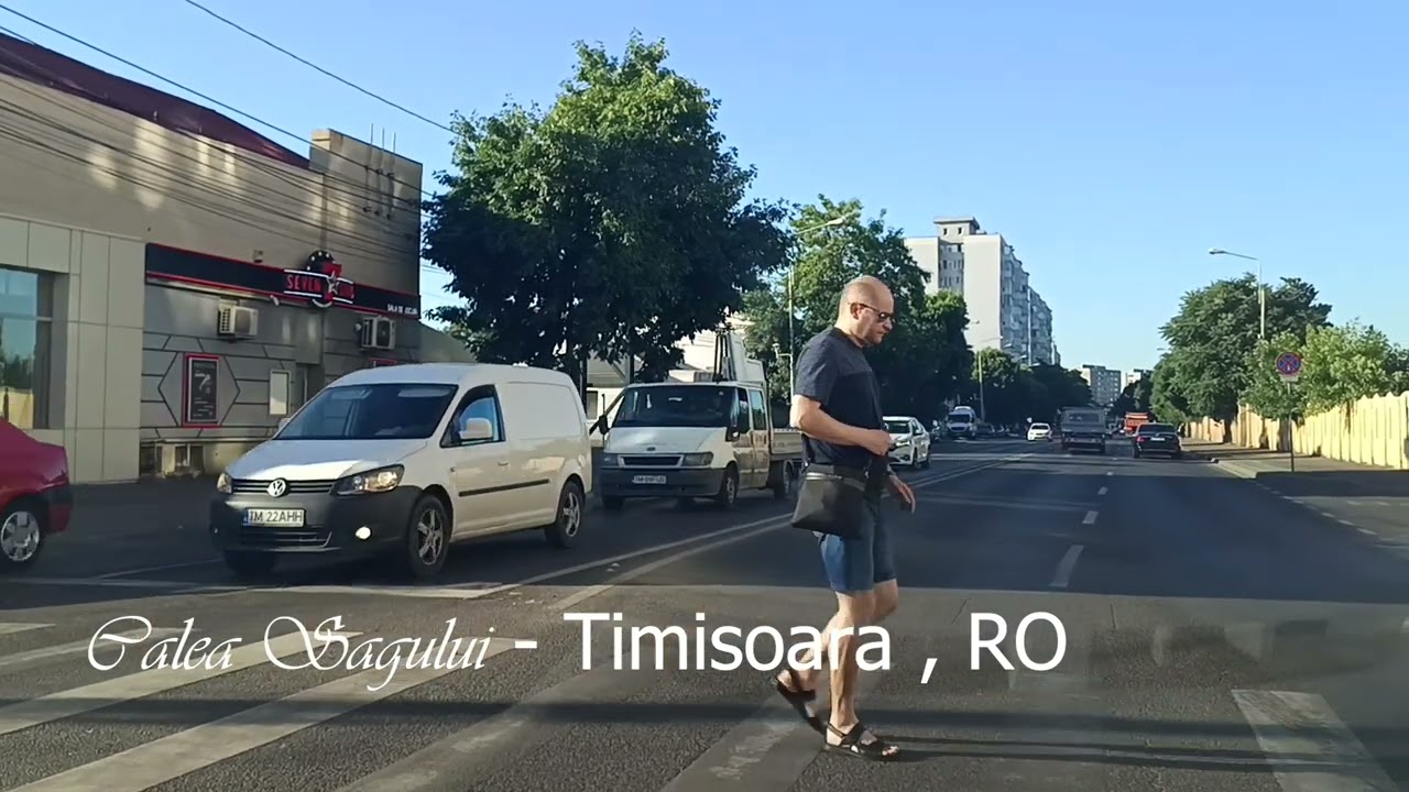 🚗Timișoara din Mașină: Calea Circumvalațiunii➝Bv.Republicii➝Pop de Băsești➝Calea Șagului|Urban Drive