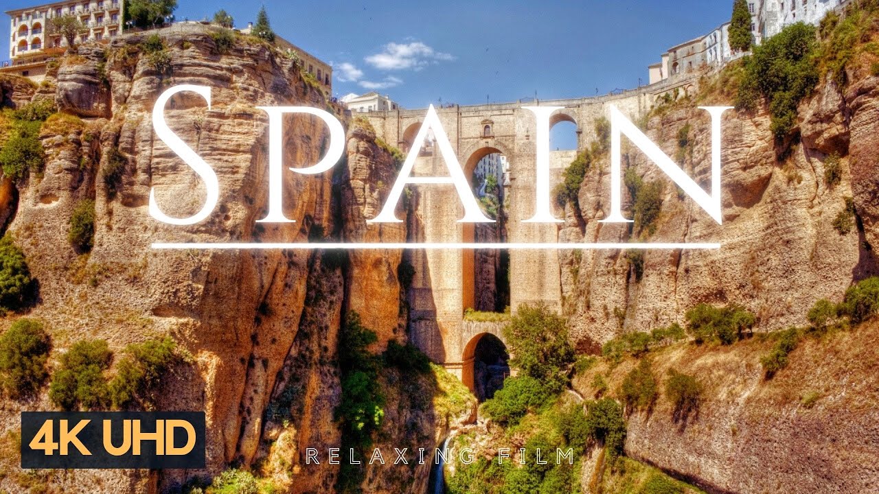 스페인 4K UHD - 차분한 피아노 음악과 아름다운 풍경 | FLYING OVER SPAIN - Relaxing Piano Music With Beautiful Nature