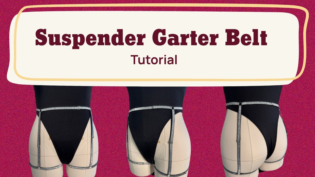 How to Sew an Adjustable Suspender Garter Belt | DIY Polewear & Lingerie Sewing Tutorial