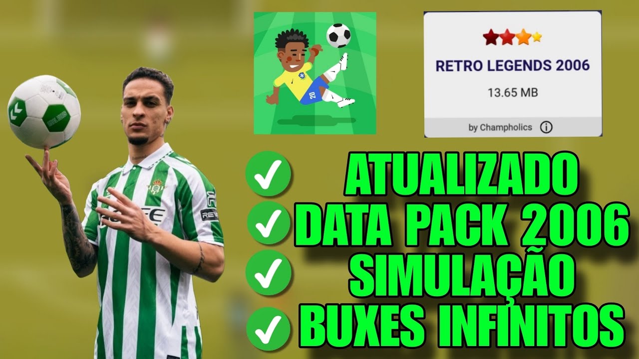 SAIUU🔥💵 WORLD SOCCER CHAMPS ATUALIZADO DATA PACK 2006 COM BUXES INFINITOS 