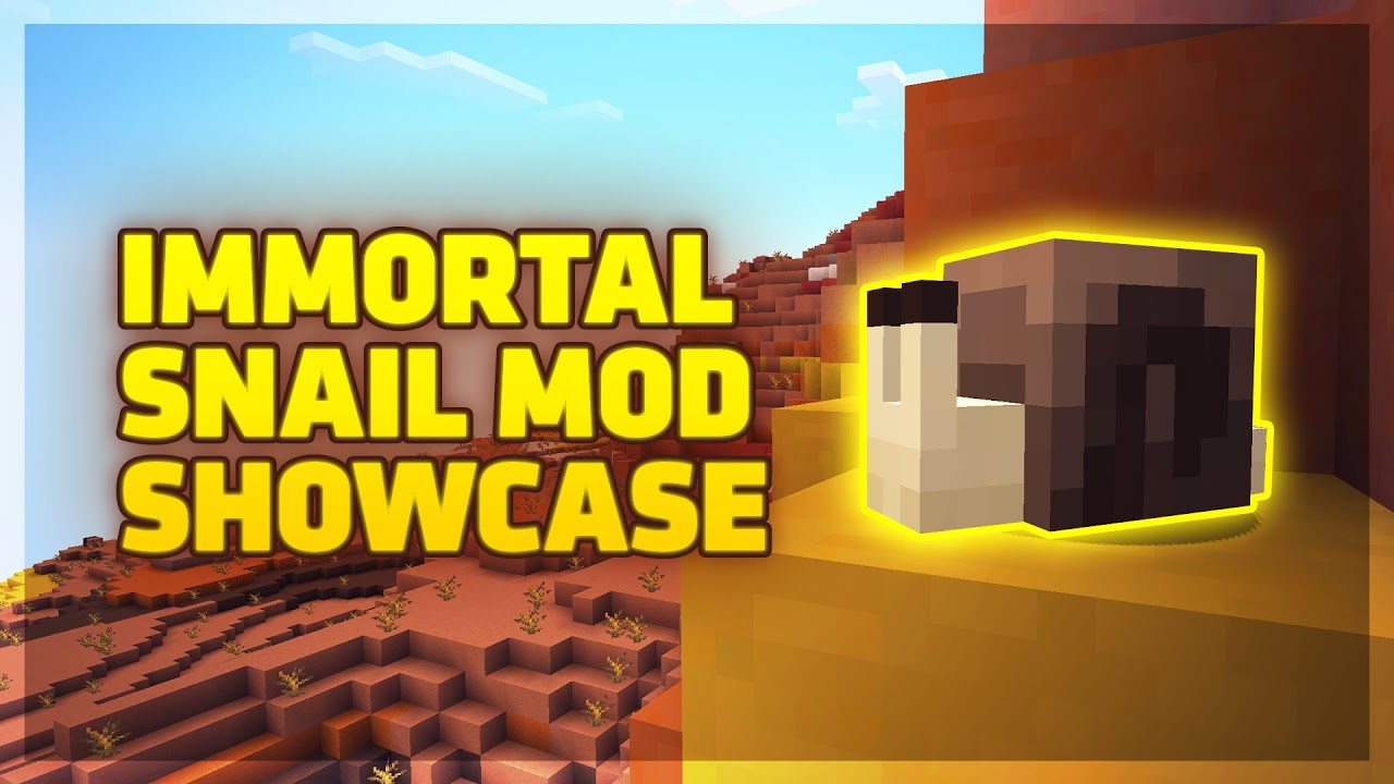 I added the Immortal Snail to Minecraft
