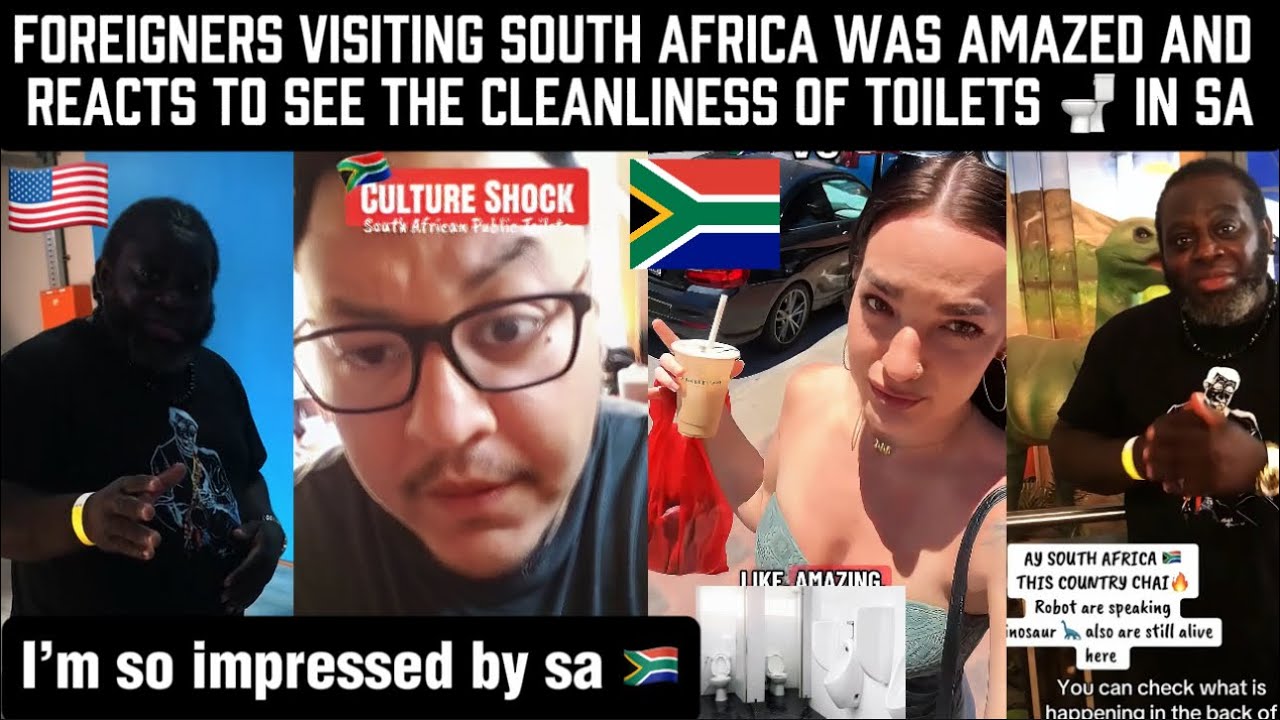 Foreigners Visiting South Africa Was Amazed And Reacts To See The Cleanliness Of Toilets in SA 🇿🇦