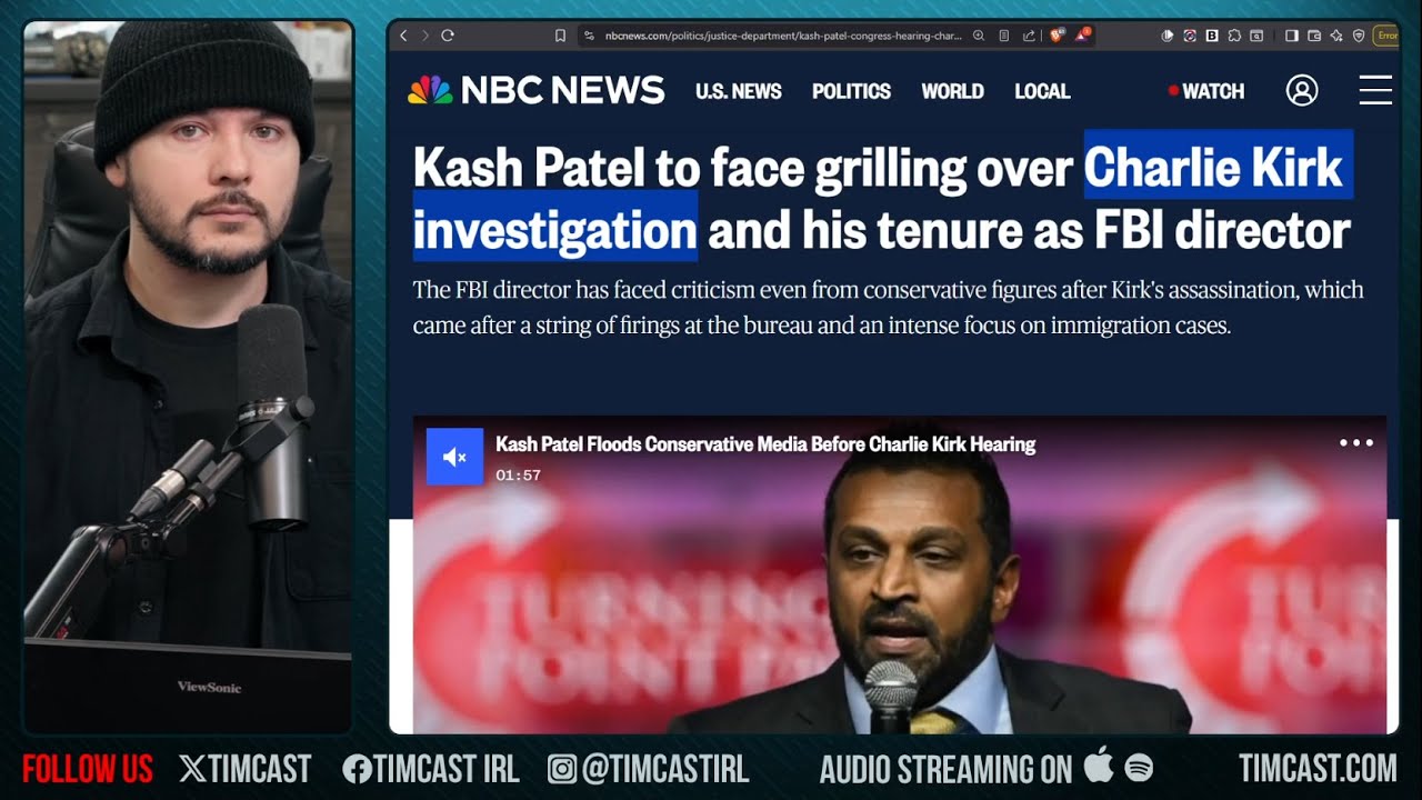 🚨LIVE: Kash Patel Testifies Over Charlie Kirk Assassination In Senate | Tim Pool