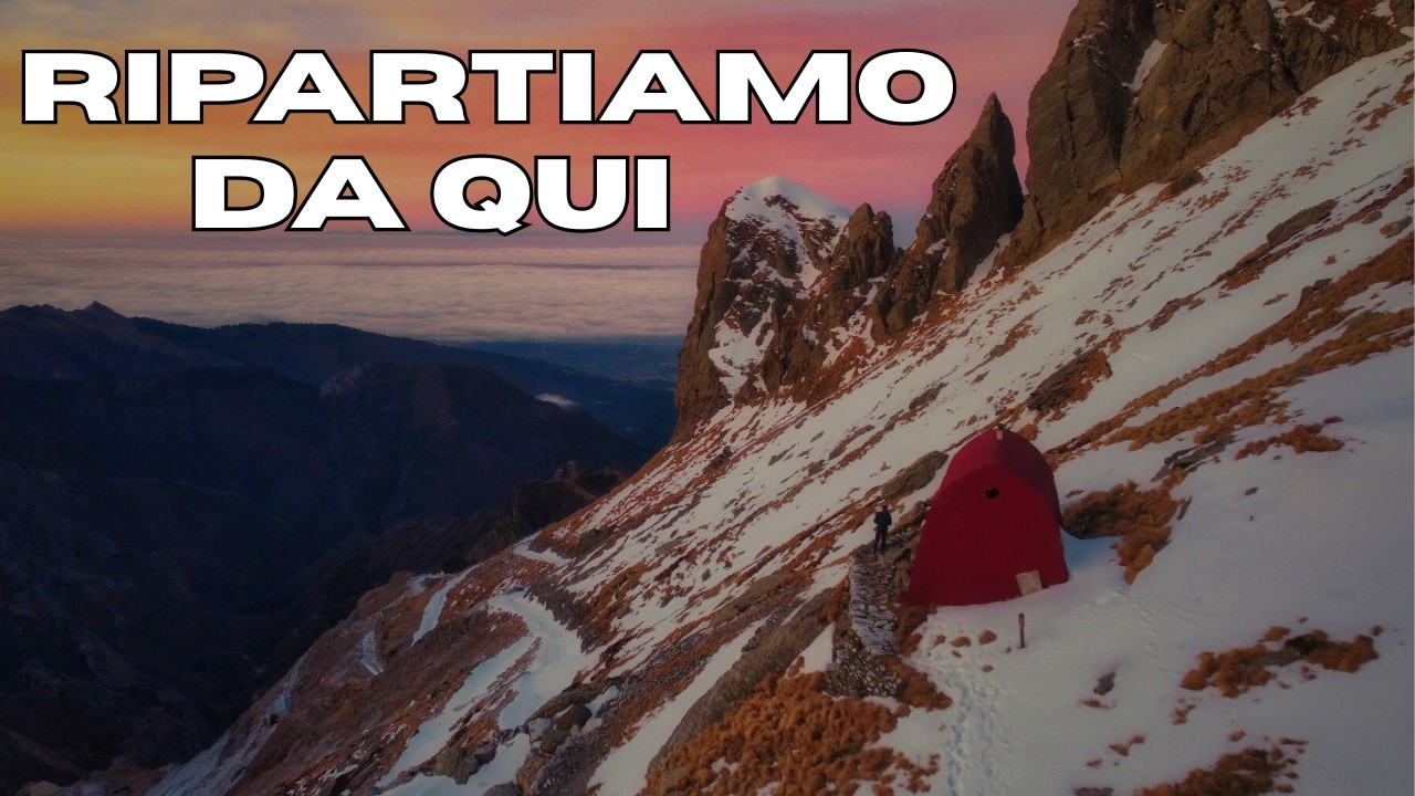 Monte Tambura in invernale e notte al Bivacco Aronte