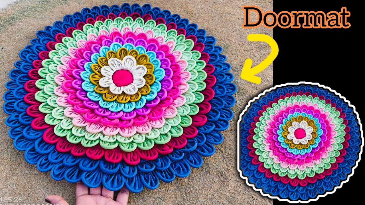 How to make Doormat/ Paydan Banane ka Tarika/Beautiful Doormat Making At Home/Doormat design#rug#mat