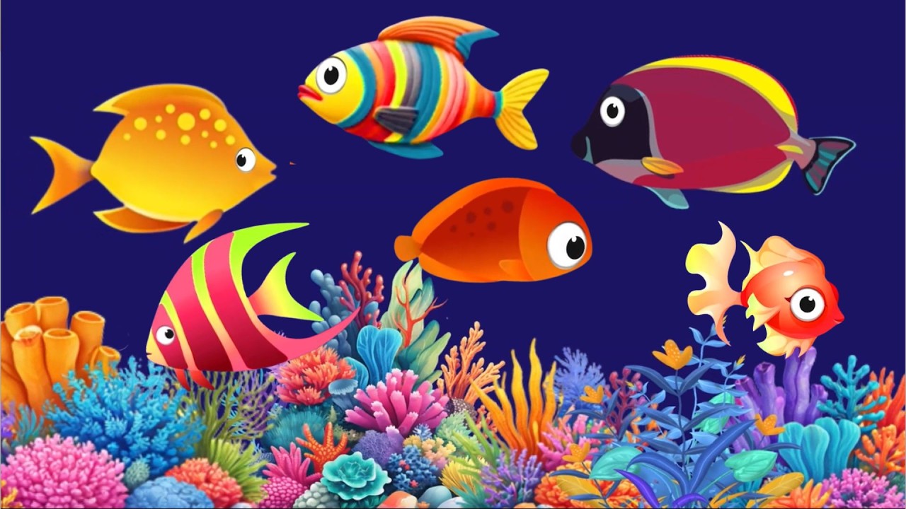 Bedtime Lullaby for Babies, Kids & Parents 😍 Animation🐟Fish lullaby🐟Calming Fishes #375 #babysle
