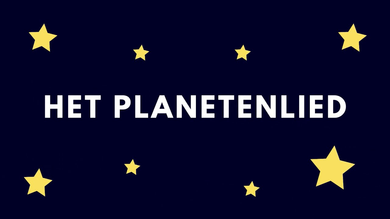 Planetenlied (met zang) - de volgorde van de planeten