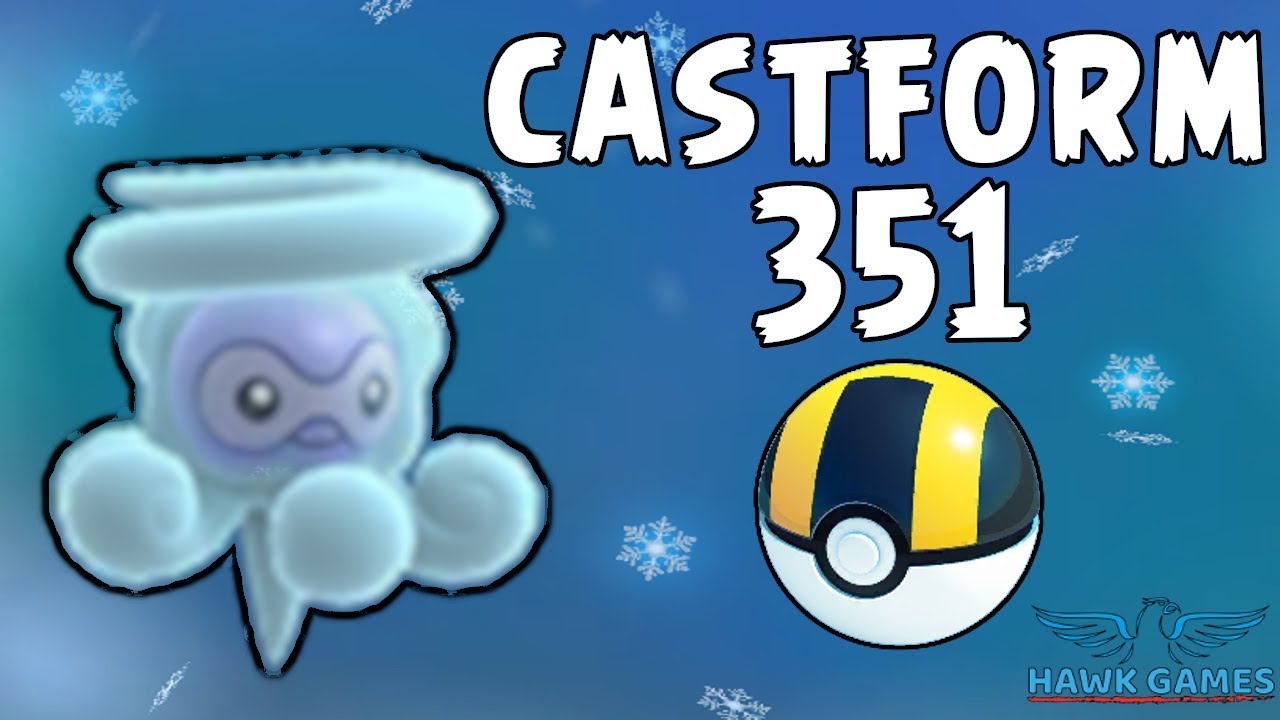 Castform Snowy caught - Generation 3 Pokedex 351 - Pokemon GO [No Hack]