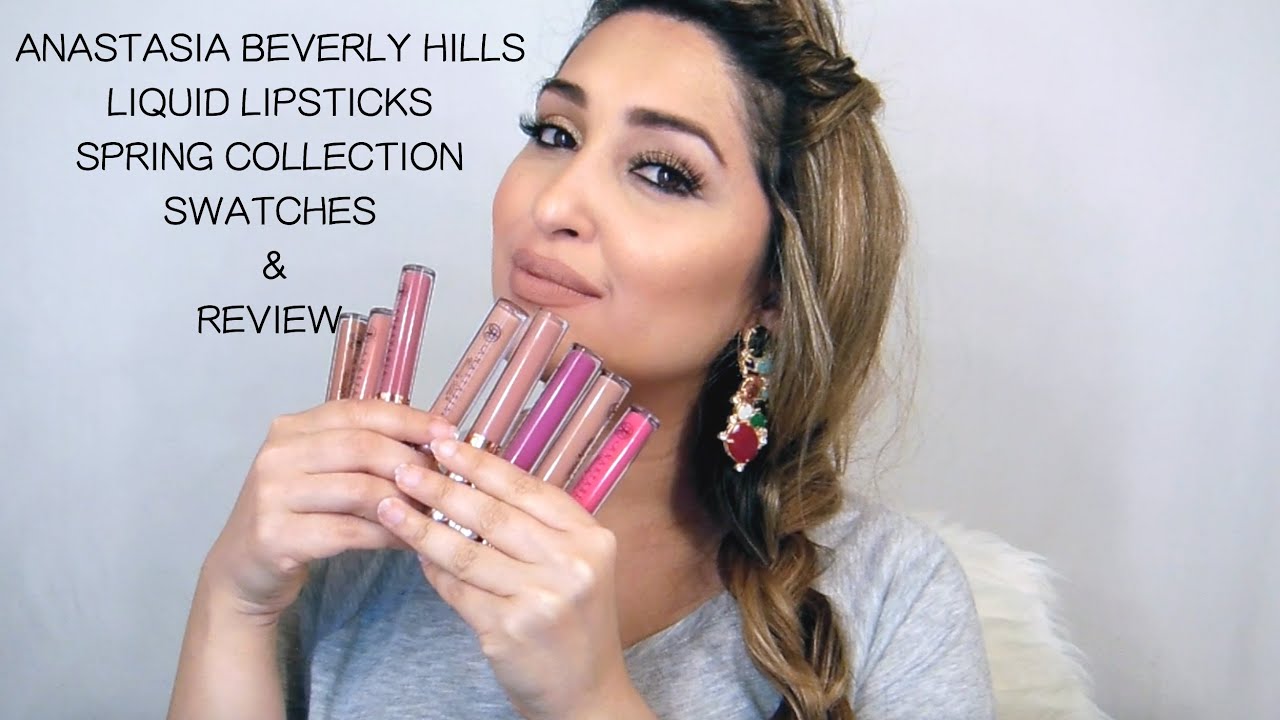ANASTASIA BEVERLY HILLS LIPSTICKS\ SPRING COLLECTION\SWATCHES & REVIEW