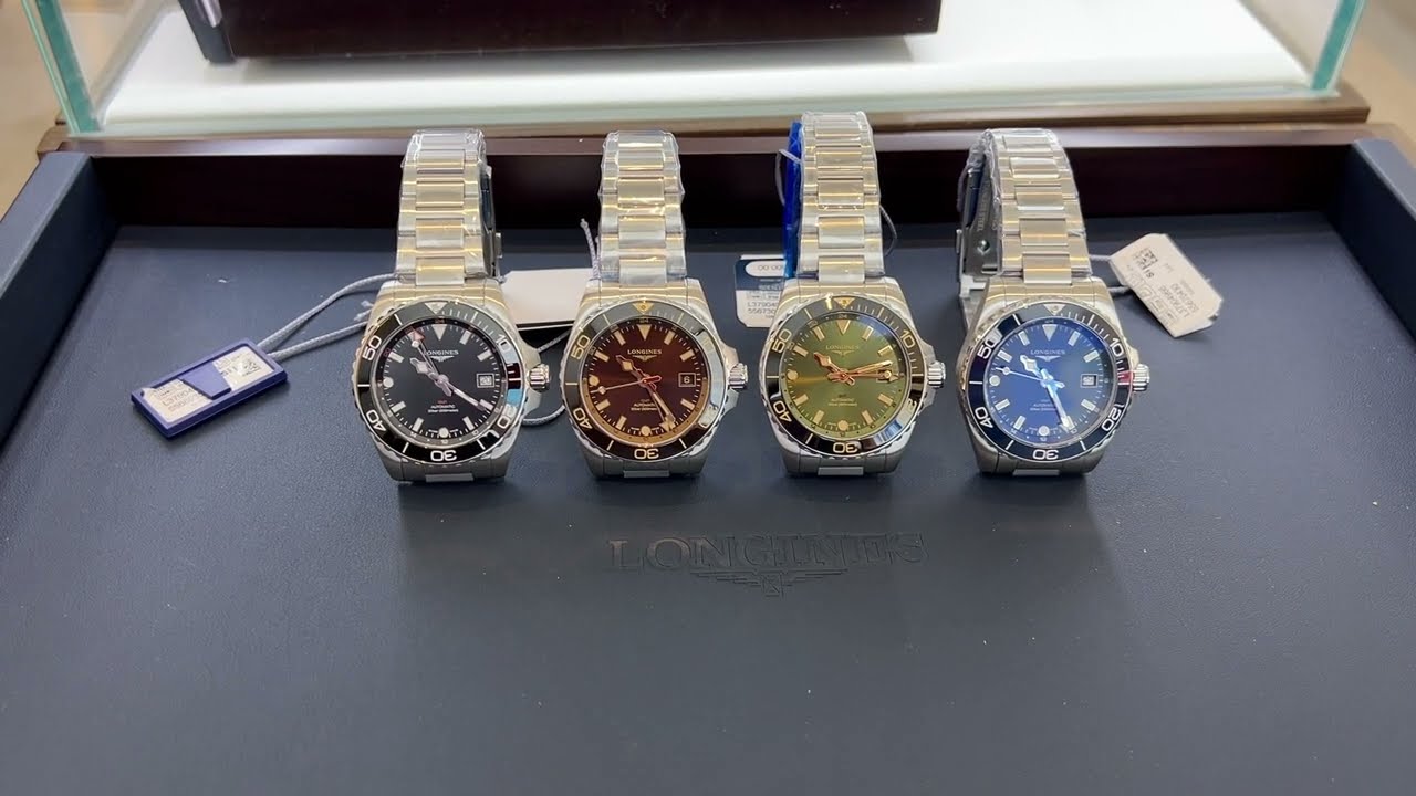 Longines: New Hydroconquest GMT, color comparison, a nearly perfect Traveller's Dive Watch