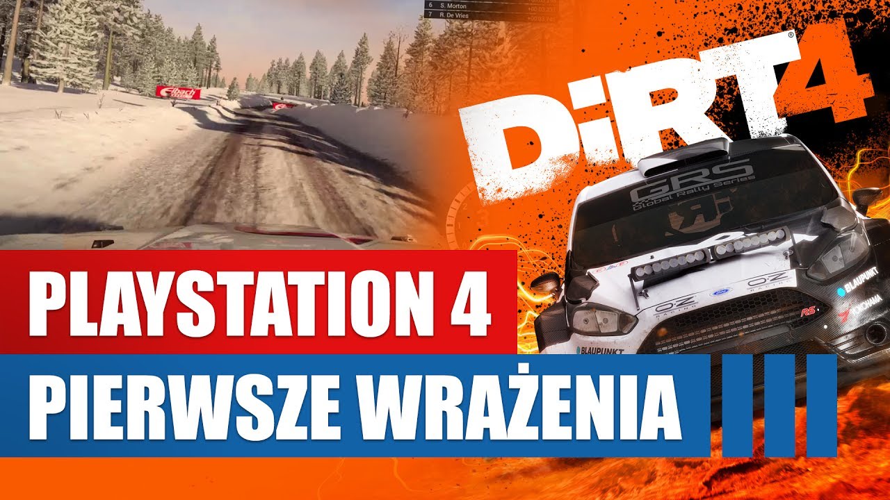 DiRT 4 (PS4) - gameplay. Pierwsze wrażenia i OS rajdu Szwecji