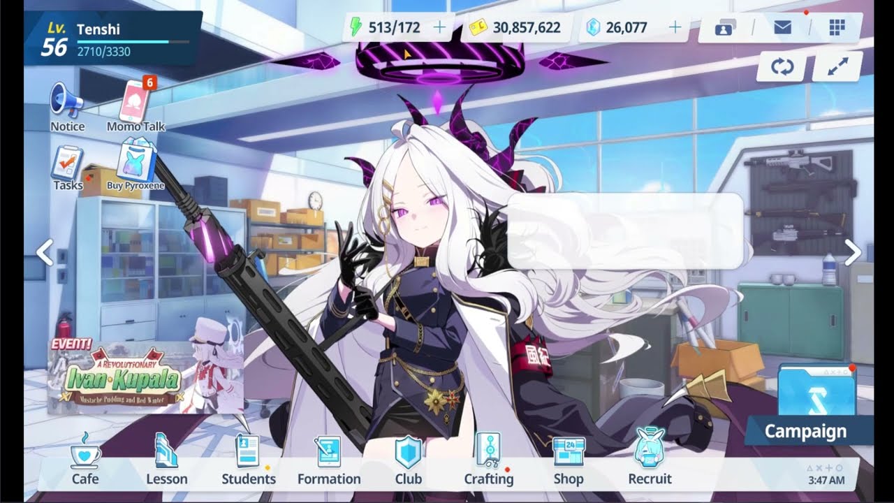 Blue Archive NA some characters saying happy birthday to Sensei