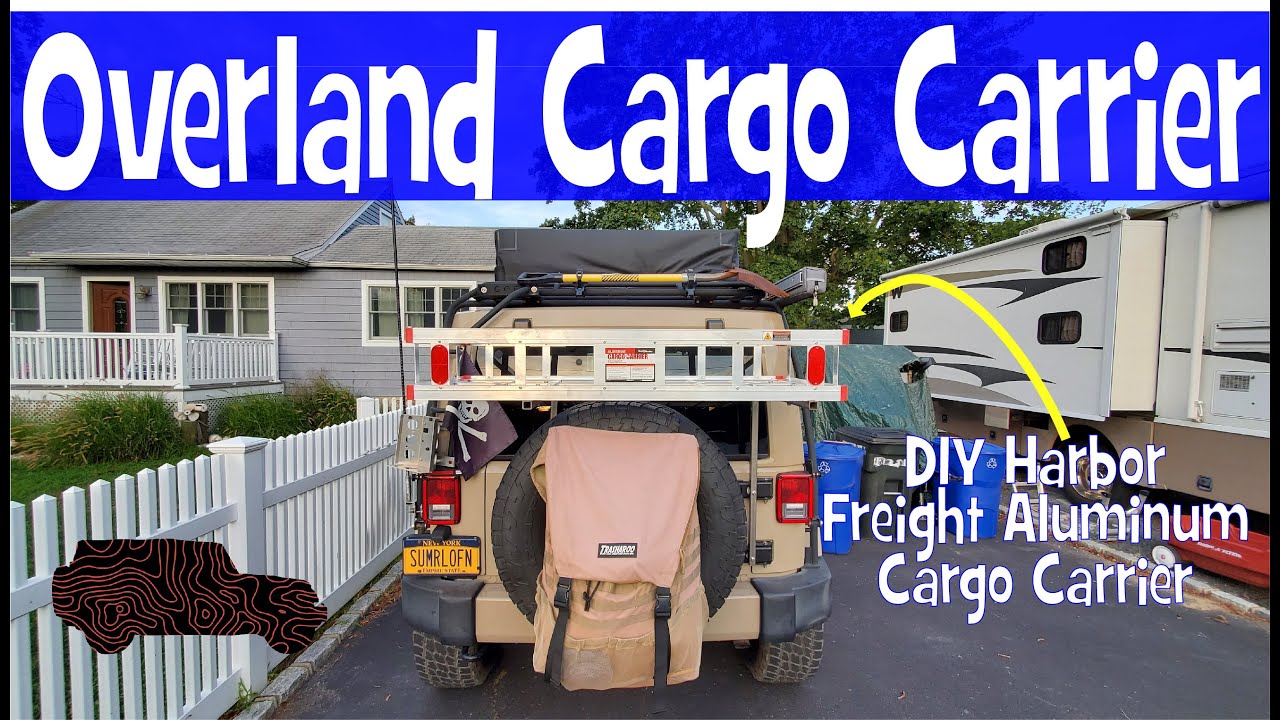Homemade JEEP Wrangler OVERLAND Tailgate Cargo Carrier