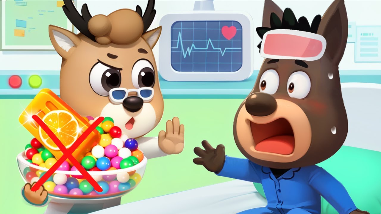 Police Learns about the Dangers of Sweets | Good Habits | Safety Rules | Sheriff Labrador