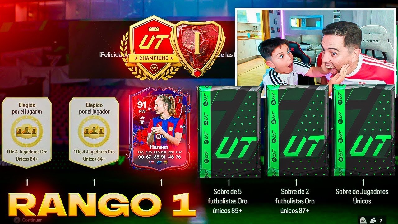 ABRIMOS MIS RECOMPENSAS RANGO 1 Y ME SALE HANSEN TRAILBLAZERS EN EA FC 24 !!