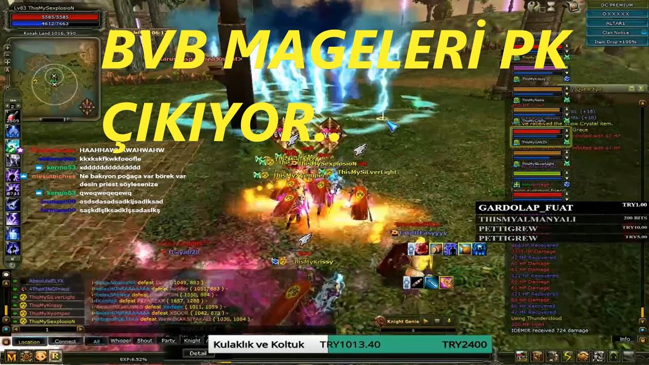 BVB MAGE LERi PK &Ccedil;IKIYOR.... l KnightOnline #KnightOnline #Mage Pk