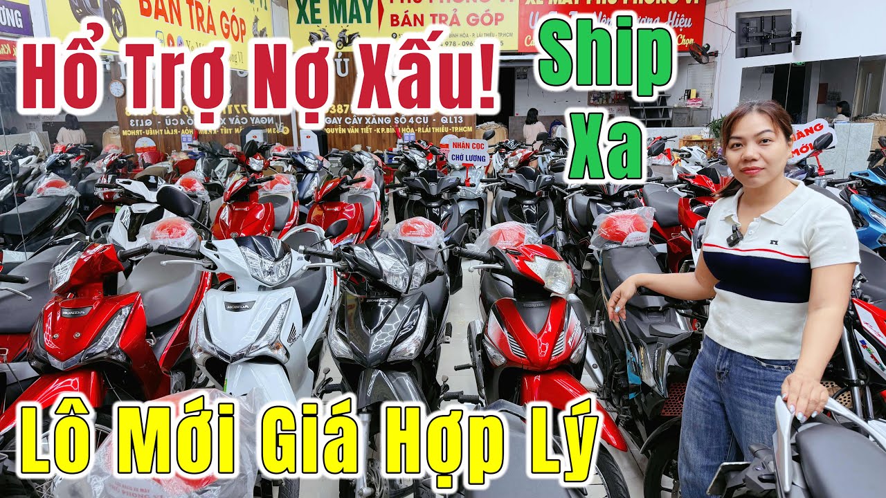 Chị Mơ Về Lô Xe Mới Đẹp Giá Hợp Lý Có Hổ Trợ Nợ Xấu Nhiều AB, Vario, Vision Góp Ođ Tại Phú Phong 6