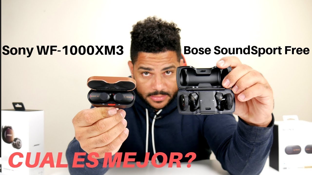 Sony WF-1000XM3 VS Bose SoundSport Free Comparativa