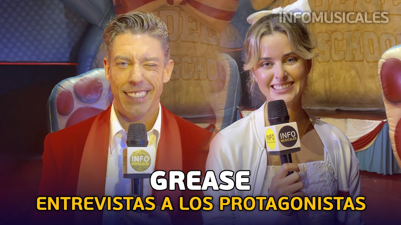 GREASE - Entrevista a Adrián Lastra y Mia Lardner (Teatro Apolo | Madrid, 2024)
