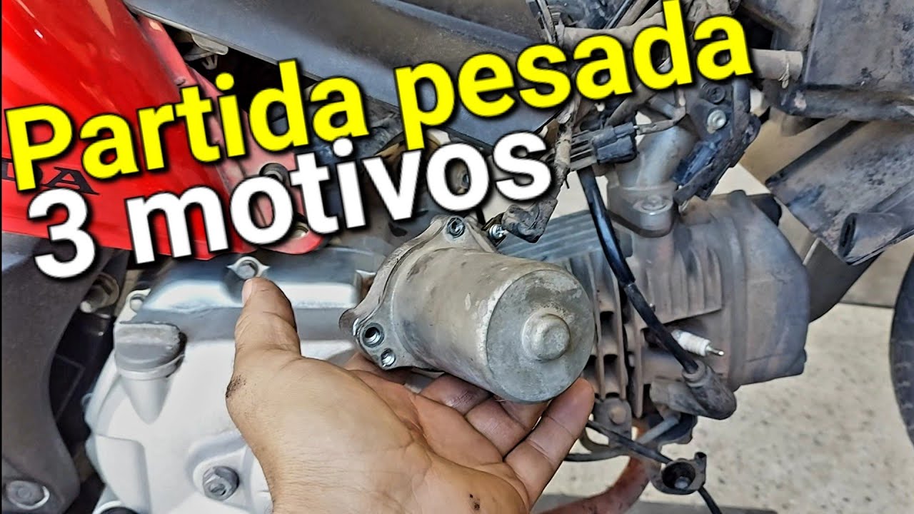 3 motivos pelo qual sua moto está com a partida pesada!