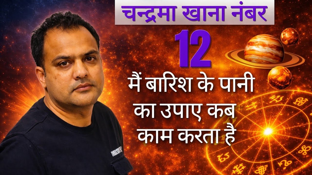 Moon in 12th house || चन्द्रमा खाना नंबर 12 