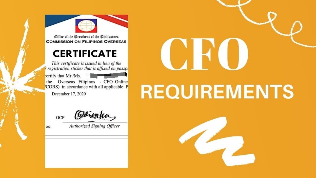 CFO Requirements|Guidance & Counseling Certificate