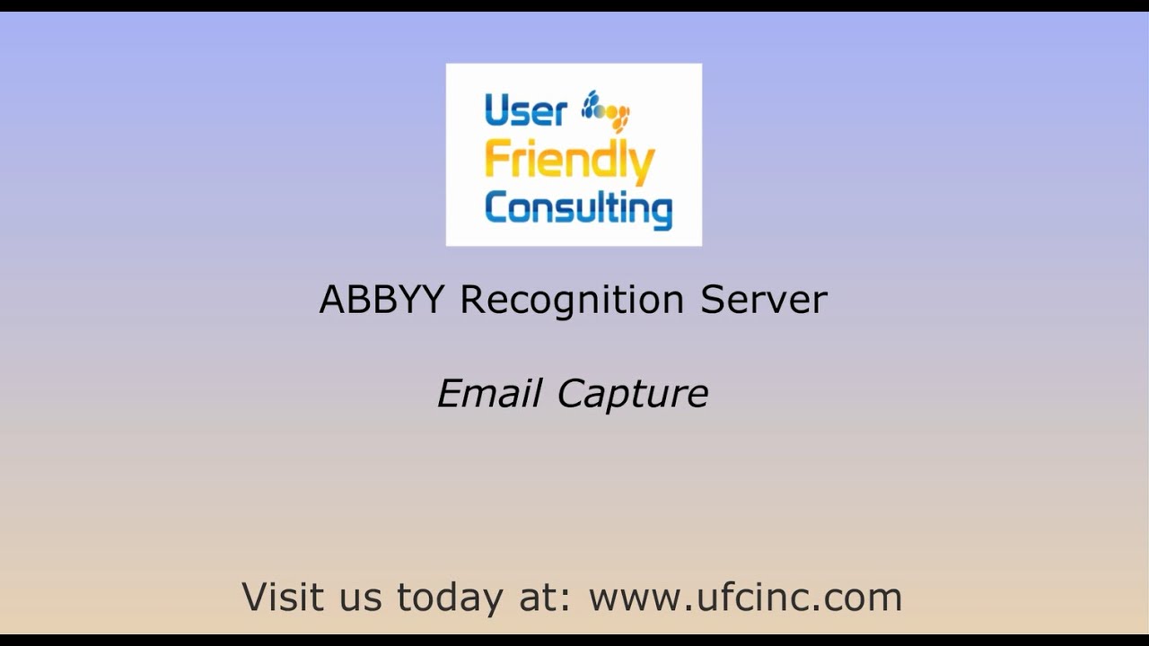 ABBYY FineReader Server - Email Capture