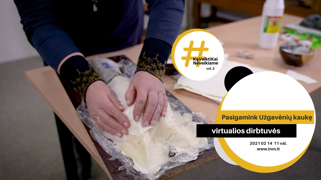 Pasigamink Užgavėnių kaukę | virtualios Naujojo arsenalo dirbtuvėlės